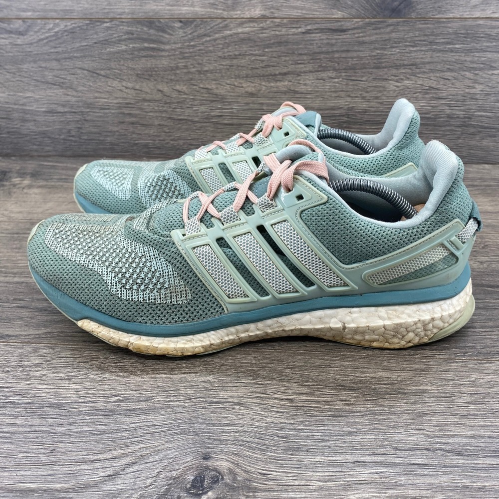 Adidas Energy‎ Boost Running Shoes Women's Size 10 US Green Sneakers AQ5963